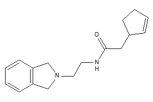 2-cyclopent-2-en-1-yl-N-(2-isoindolin-2-ylethyl)acetamide