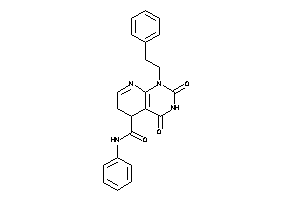 2,4-diketo-1-phenethyl-N-phenyl-5,6-dihydropyrido[2,3-d]pyrimidine-5-carboxamide