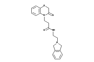 N-(2-isoindolin-2-ylethyl)-3-(3-keto-1,4-benzoxazin-4-yl)propionamide