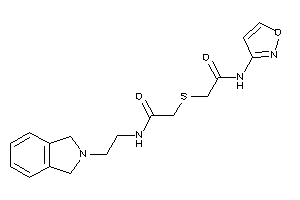 N-(2-isoindolin-2-ylethyl)-2-[[2-(isoxazol-3-ylamino)-2-keto-ethyl]thio]acetamide