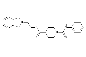 N'-(2-isoindolin-2-ylethyl)-N-phenyl-piperidine-1,4-dicarboxamide