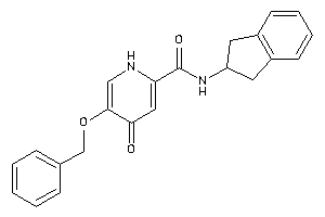 5-benzoxy-N-indan-2-yl-4-keto-1H-pyridine-2-carboxamide