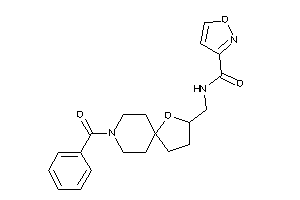 Image of N-[(8-benzoyl-4-oxa-8-azaspiro[4.5]decan-3-yl)methyl]isoxazole-3-carboxamide
