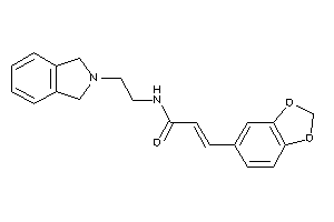 3-(1,3-benzodioxol-5-yl)-N-(2-isoindolin-2-ylethyl)acrylamide