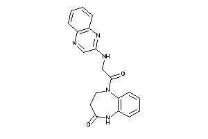 1-[2-(quinoxalin-2-ylamino)acetyl]-3,5-dihydro-2H-1,5-benzodiazepin-4-one