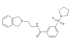 N-(2-isoindolin-2-ylethyl)-3-pyrrolidinosulfonyl-benzamide