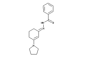 Image of N-[(3-pyrrolidinocyclohex-2-en-1-ylidene)amino]benzamide