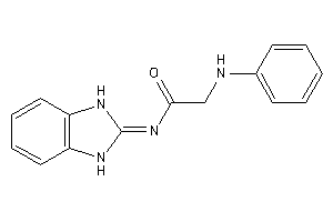 Image of 2-anilino-N-(1,3-dihydrobenzimidazol-2-ylidene)acetamide