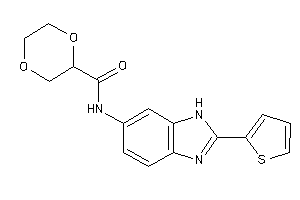 N-[2-(2-thienyl)-3H-benzimidazol-5-yl]-1,4-dioxane-2-carboxamide