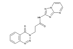 3-(4-keto-1,2,3-benzotriazin-3-yl)-N-([1,2,4]triazolo[1,5-a]pyrimidin-2-yl)propionamide