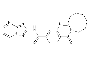 Image of 13-keto-N-([1,2,4]triazolo[1,5-a]pyrimidin-2-yl)-6,7,8,9,10,11-hexahydroazocino[2,1-b]quinazoline-3-carboxamide