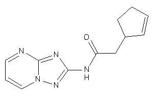 2-cyclopent-2-en-1-yl-N-([1,2,4]triazolo[1,5-a]pyrimidin-2-yl)acetamide