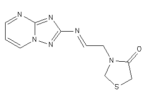 3-[2-([1,2,4]triazolo[1,5-a]pyrimidin-2-ylimino)ethyl]thiazolidin-4-one