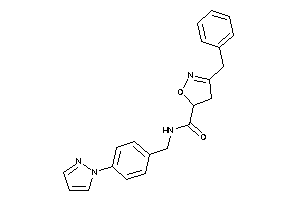 3-benzyl-N-(4-pyrazol-1-ylbenzyl)-2-isoxazoline-5-carboxamide