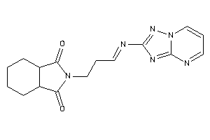 2-[3-([1,2,4]triazolo[1,5-a]pyrimidin-2-ylimino)propyl]-3a,4,5,6,7,7a-hexahydroisoindole-1,3-quinone