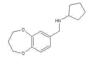 Cyclopentyl(3,4-dihydro-2H-1,5-benzodioxepin-7-ylmethyl)amine