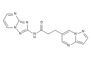 3-pyrazolo[1,5-a]pyrimidin-6-yl-N-([1,2,4]triazolo[1,5-a]pyrimidin-2-yl)propionamide