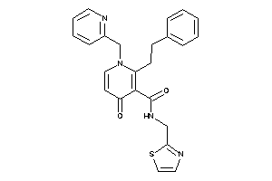 4-keto-2-phenethyl-1-(2-pyridylmethyl)-N-(thiazol-2-ylmethyl)nicotinamide