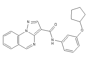 N-[3-(cyclopentoxy)phenyl]pyrazolo[1,5-a]quinazoline-3-carboxamide