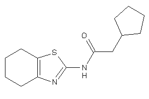 2-cyclopentyl-N-(4,5,6,7-tetrahydro-1,3-benzothiazol-2-yl)acetamide