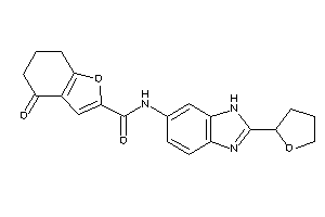 4-keto-N-[2-(tetrahydrofuryl)-3H-benzimidazol-5-yl]-6,7-dihydro-5H-benzofuran-2-carboxamide