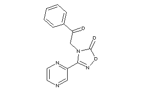4-phenacyl-3-pyrazin-2-yl-1,2,4-oxadiazol-5-one