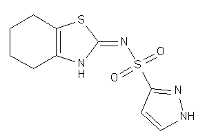 N-(4,5,6,7-tetrahydro-3H-1,3-benzothiazol-2-ylidene)-1H-pyrazole-3-sulfonamide