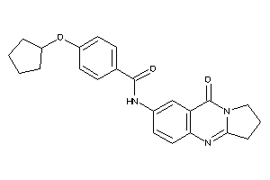 4-(cyclopentoxy)-N-(9-keto-2,3-dihydro-1H-pyrrolo[2,1-b]quinazolin-7-yl)benzamide