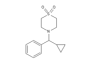 4-[cyclopropyl(phenyl)methyl]-1,4-thiazinane 1,1-dioxide