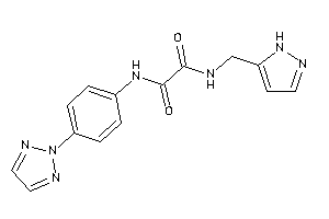 N-(1H-pyrazol-5-ylmethyl)-N'-[4-(triazol-2-yl)phenyl]oxamide