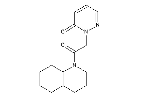 2-[2-(3,4,4a,5,6,7,8,8a-octahydro-2H-quinolin-1-yl)-2-keto-ethyl]pyridazin-3-one