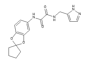 N-(1H-pyrazol-5-ylmethyl)-N'-spiro[1,3-benzodioxole-2,1'-cyclopentane]-5-yl-oxamide