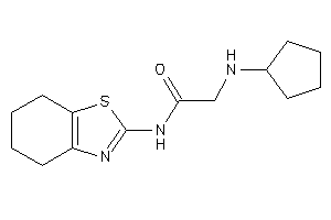 2-(cyclopentylamino)-N-(4,5,6,7-tetrahydro-1,3-benzothiazol-2-yl)acetamide