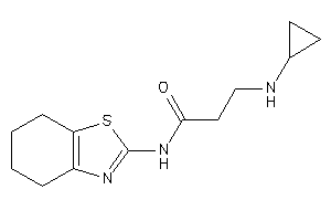 3-(cyclopropylamino)-N-(4,5,6,7-tetrahydro-1,3-benzothiazol-2-yl)propionamide