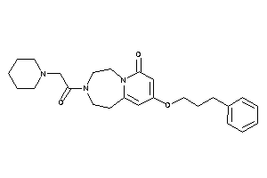 9-(3-phenylpropoxy)-3-(2-piperidinoacetyl)-1,2,4,5-tetrahydropyrido[2,1-g][1,4]diazepin-7-one