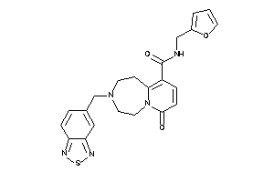 N-(2-furfuryl)-7-keto-3-(piazthiol-5-ylmethyl)-1,2,4,5-tetrahydropyrido[2,1-g][1,4]diazepine-10-carboxamide