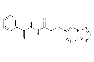 Image of N'-[3-([1,2,4]triazolo[1,5-a]pyrimidin-6-yl)propanoyl]benzohydrazide