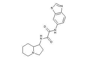 N'-(1,3-benzothiazol-6-yl)-N-indolizidin-1-yl-oxamide