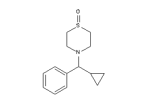 4-[cyclopropyl(phenyl)methyl]-1,4-thiazinane 1-oxide