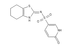 Image of 6-keto-N-(4,5,6,7-tetrahydro-3H-1,3-benzothiazol-2-ylidene)-1H-pyridine-3-sulfonamide