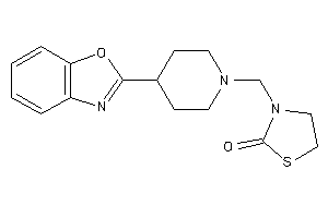 3-[[4-(1,3-benzoxazol-2-yl)piperidino]methyl]thiazolidin-2-one