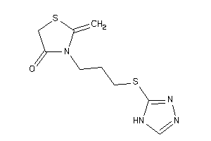 2-methylene-3-[3-(4H-1,2,4-triazol-3-ylthio)propyl]thiazolidin-4-one