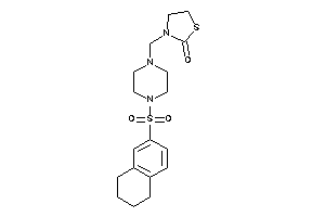 3-[(4-tetralin-6-ylsulfonylpiperazino)methyl]thiazolidin-2-one