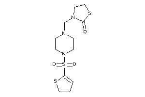 3-[[4-(2-thienylsulfonyl)piperazino]methyl]thiazolidin-2-one