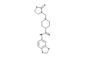 N-(1,3-benzodioxol-5-yl)-1-[(2-ketothiazolidin-3-yl)methyl]isonipecotamide