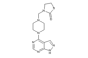 3-[[4-(1H-pyrazolo[3,4-d]pyrimidin-4-yl)piperazino]methyl]thiazolidin-2-one