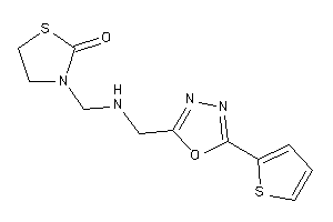 3-[[[5-(2-thienyl)-1,3,4-oxadiazol-2-yl]methylamino]methyl]thiazolidin-2-one