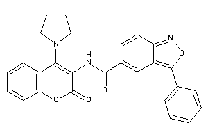 N-(2-keto-4-pyrrolidino-chromen-3-yl)-3-phenyl-anthranil-5-carboxamide