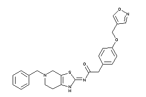 N-(5-benzyl-1,4,6,7-tetrahydrothiazolo[5,4-c]pyridin-2-ylidene)-2-[4-(isoxazol-4-ylmethoxy)phenyl]acetamide