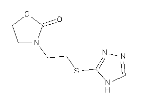 3-[2-(4H-1,2,4-triazol-3-ylthio)ethyl]oxazolidin-2-one